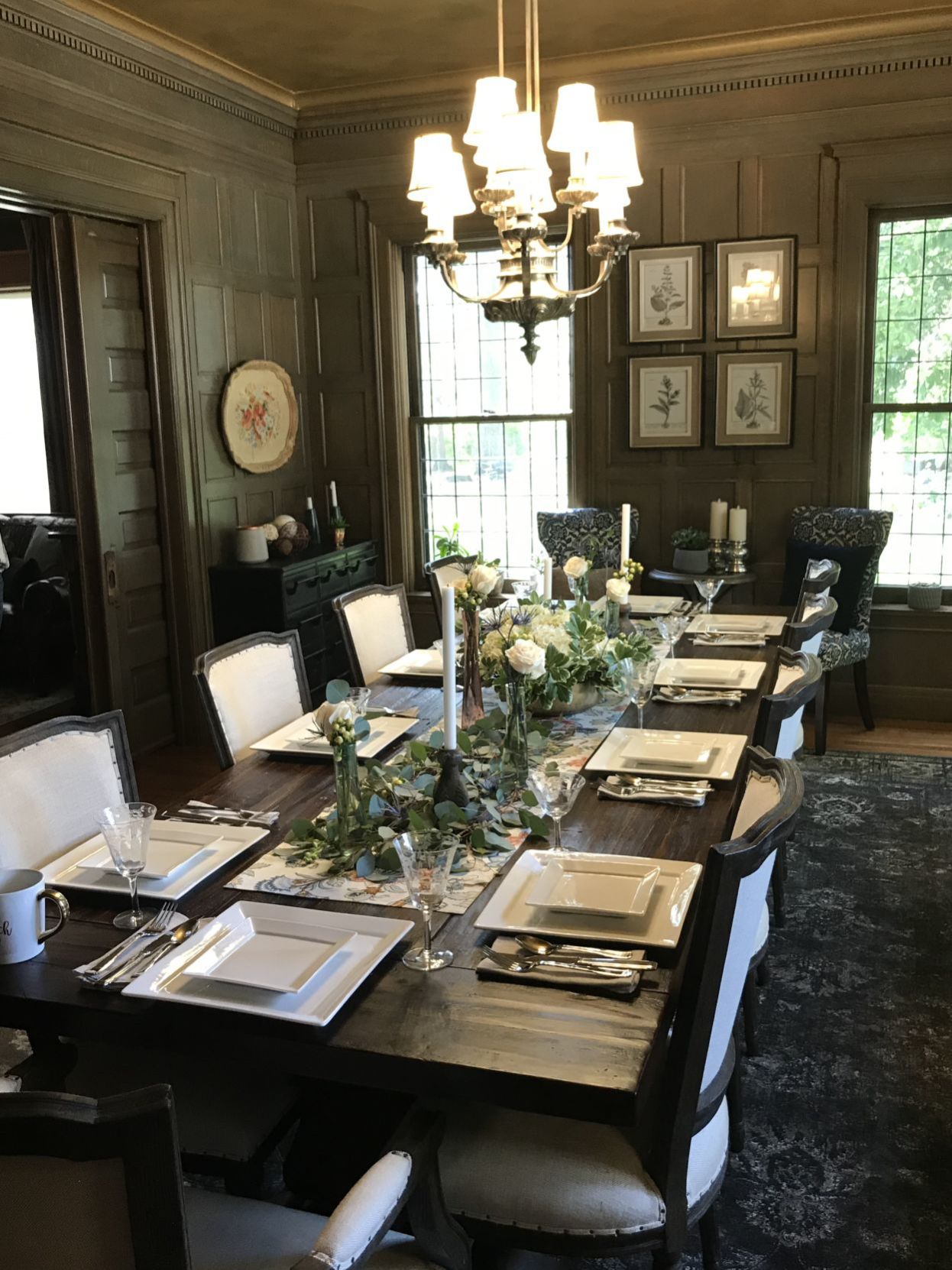 The dining room